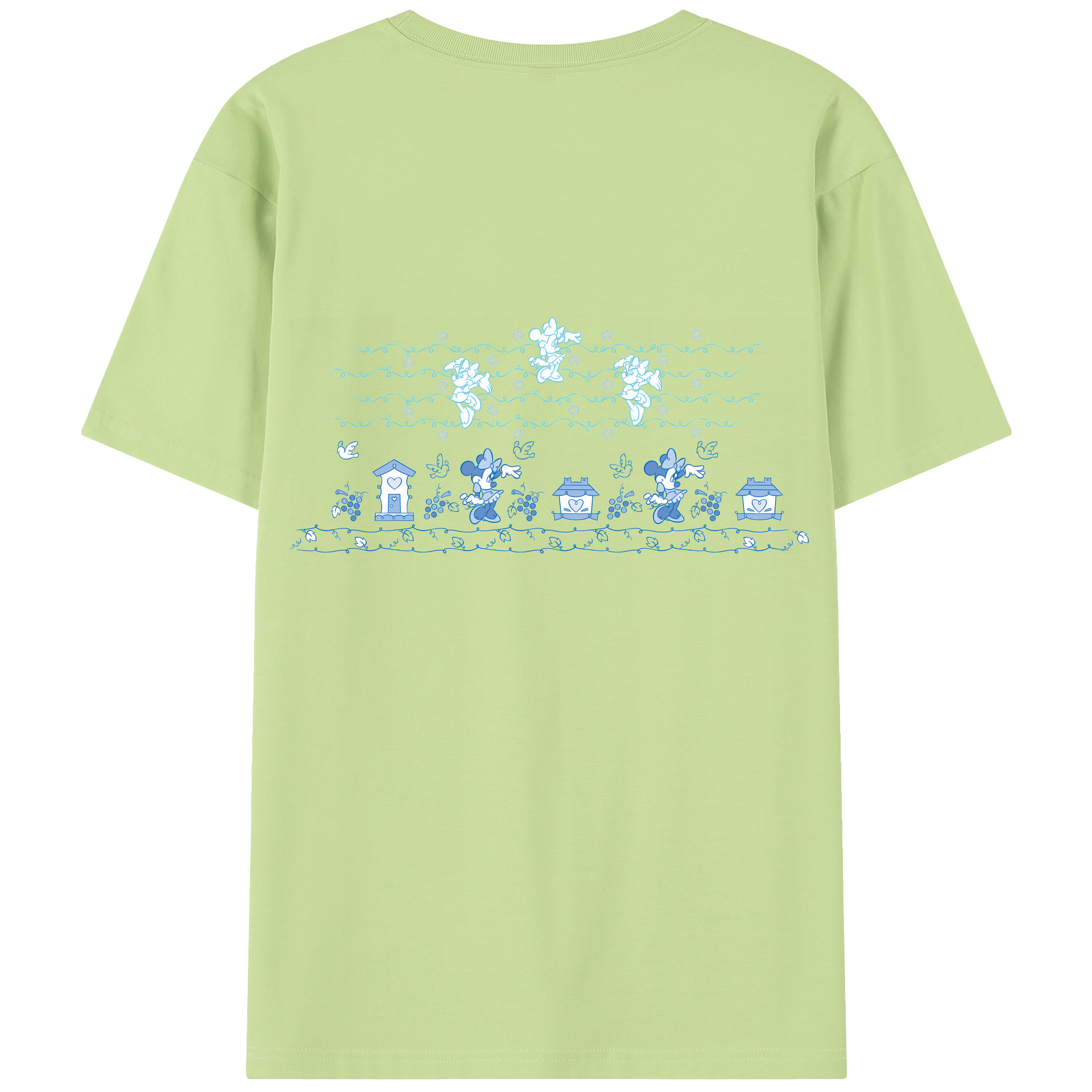 （画像用） ミッキーマウス Mickey Mouse 綿100％半袖Tシャツ（背面プリント）